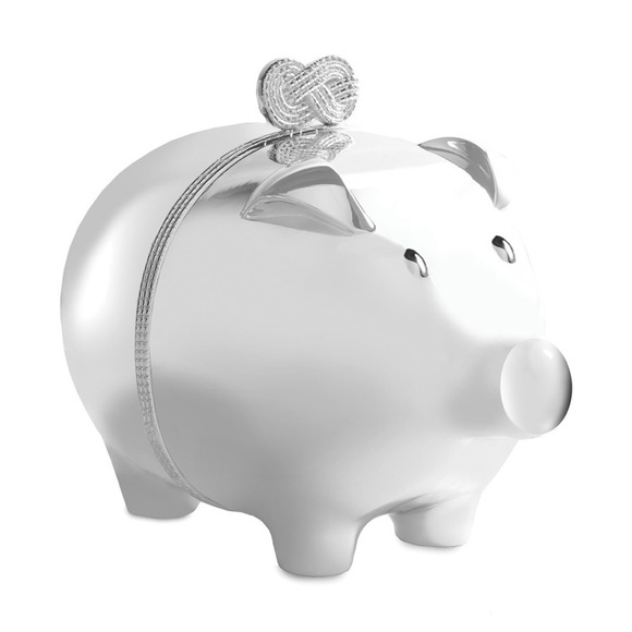 Vera Wang Wedgwood Infinity Piggy Bank NEW never used